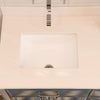 Rectangular Undermount White Porcelain Sink with Overflow, NP-U193902