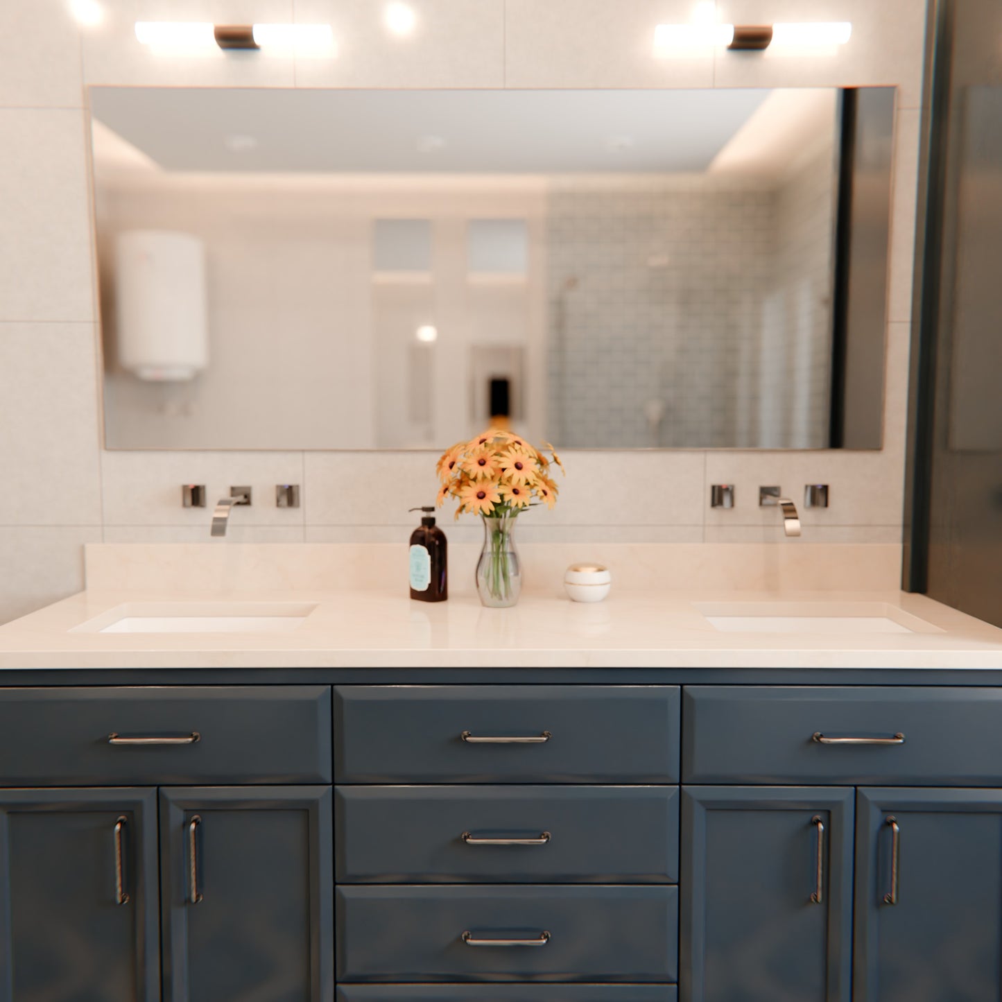 Rectangular Undermount White Porcelain Sink with Overflow, NP-U193902