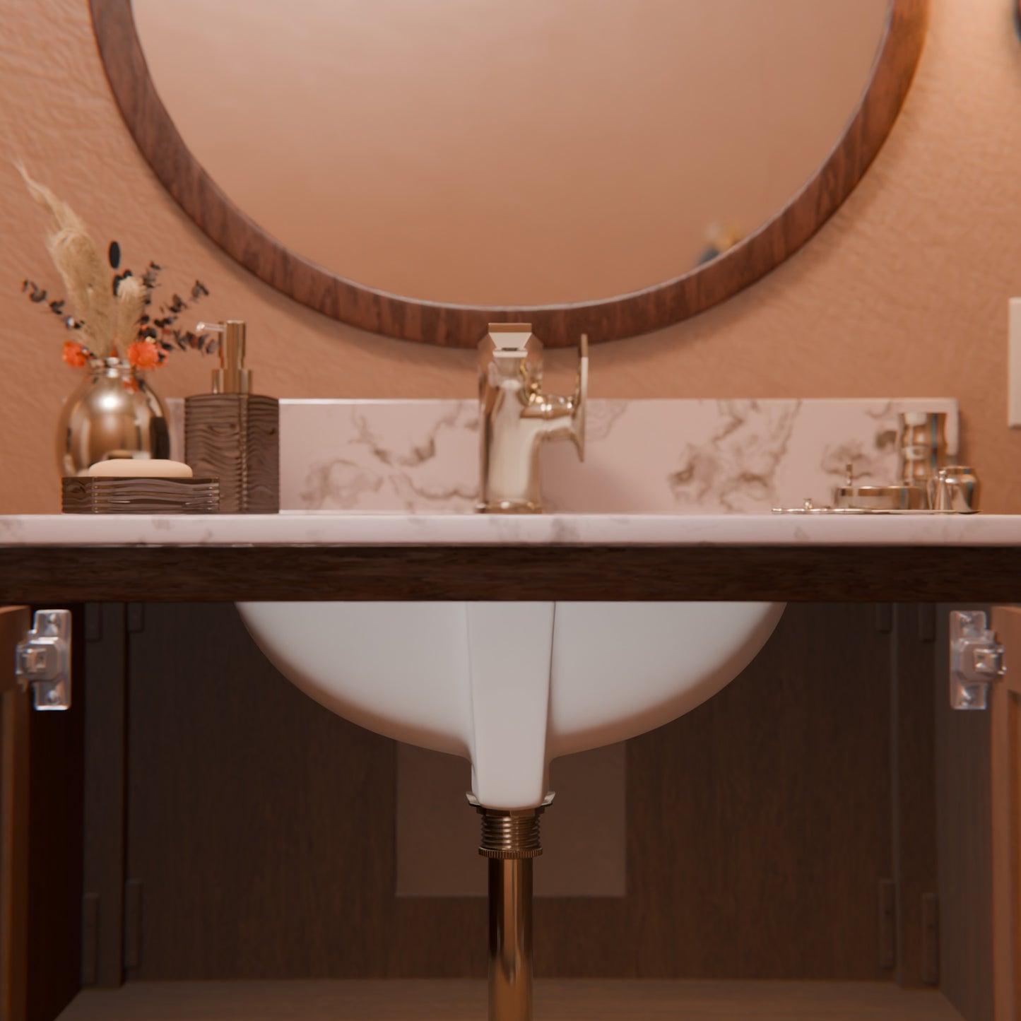 Rectangular Undermount White Porcelain Sink with Overflow, NP-U193902