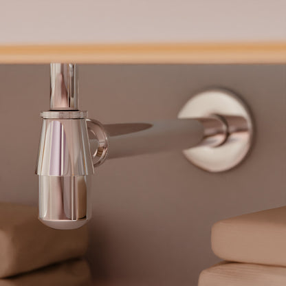 Solid Brass Decorative 1.25-inch Bottle Trap, PTRAP-02 series