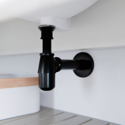 Solid Brass Decorative 1.25-inch Bottle Trap, PTRAP-02 series