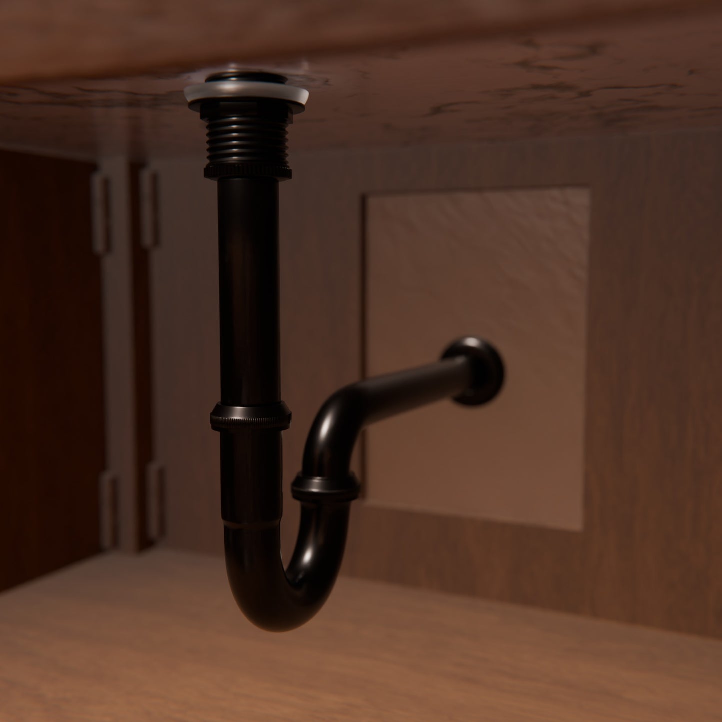 Solid Brass Decorative 1.25-inch U-Shape P-Trap, PTRAP series