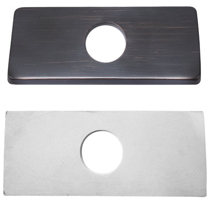 6-inch Rectangle Bathroom Faucet Deck Plate, D3 Series