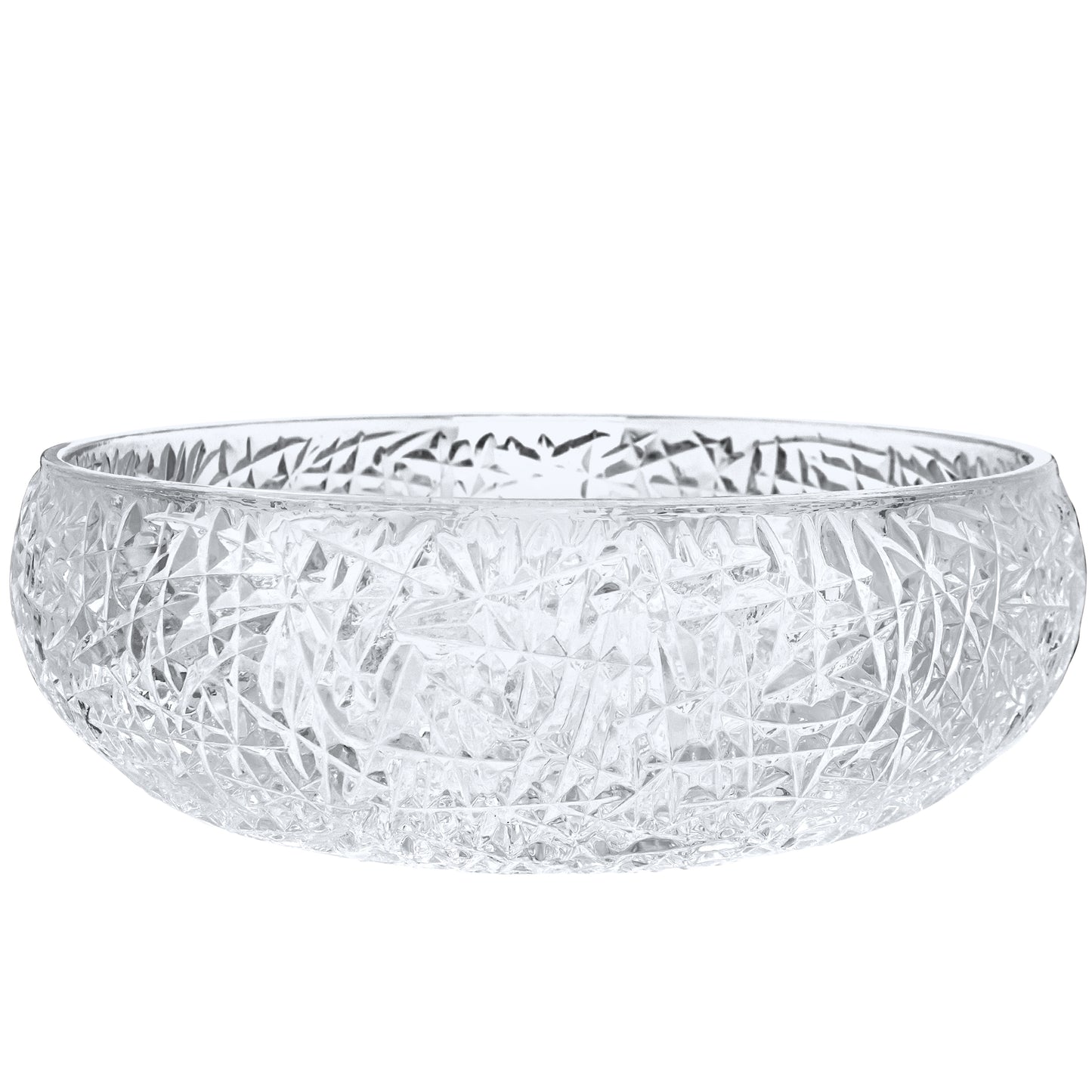 Diamante Diamond Crystal Clear Glass Extra Thick Vessel Bath Sink NCG-2410