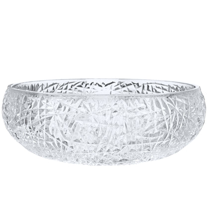 Diamante Diamond Crystal Clear Glass Extra Thick Vessel Bath Sink NCG-2410