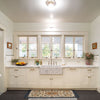 Single Bowl Kitchen Sink in Carrara White Marble with Polished Apron - NKS-SBPCW