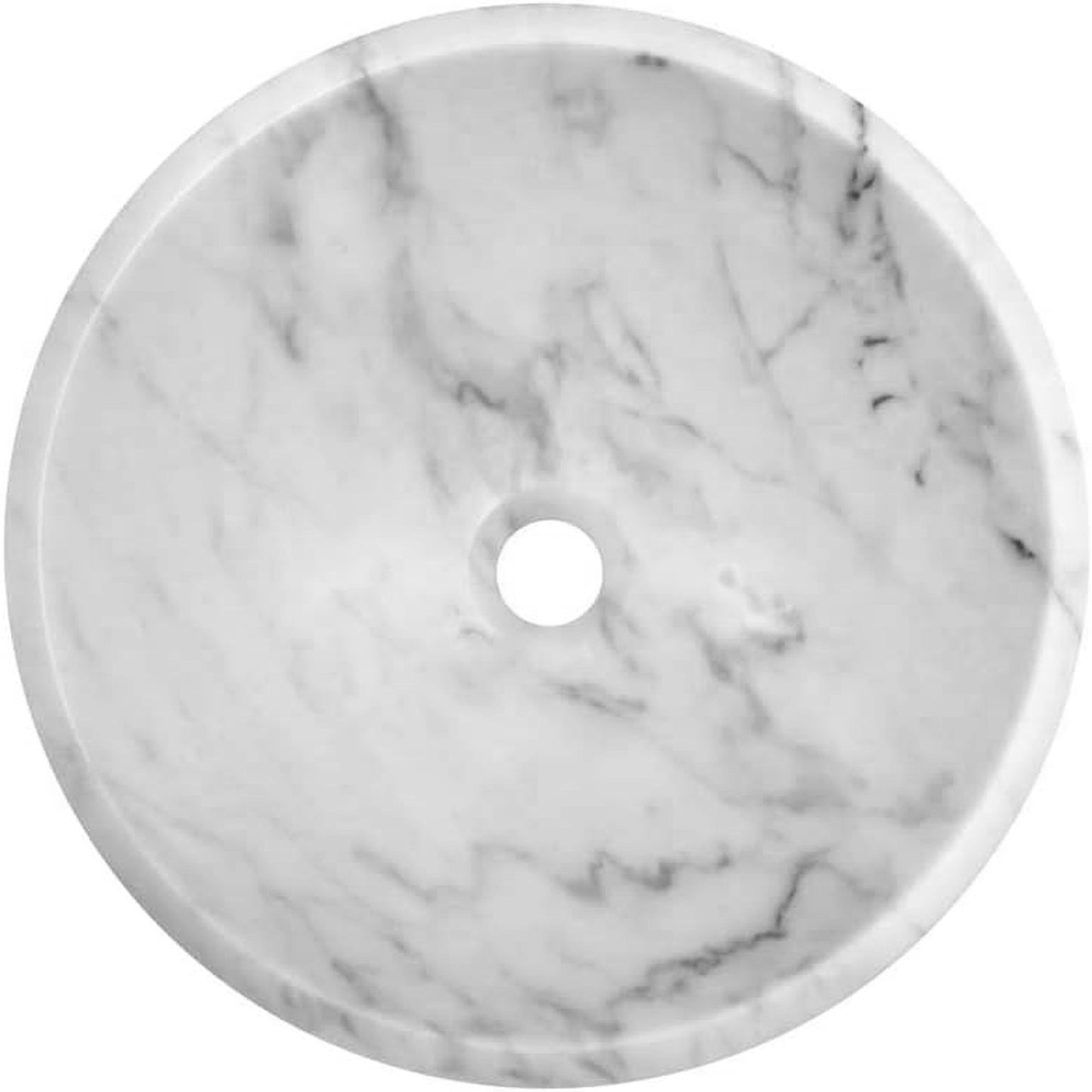 Natural Carrara White Marble Stone Vessel Sink NOSV-CW