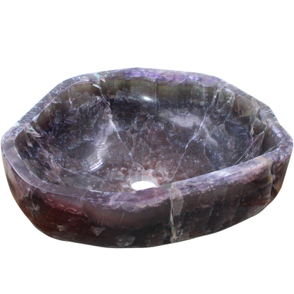 Natural Purple Onyx Irregular Stone Vessel Bath Sink NOSV-PO