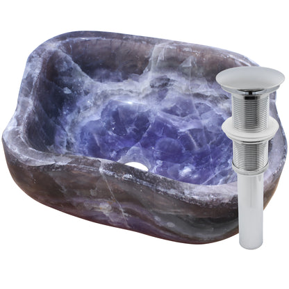 Natural Purple Onyx Irregular Stone Vessel Bath Sink NOSV-PO