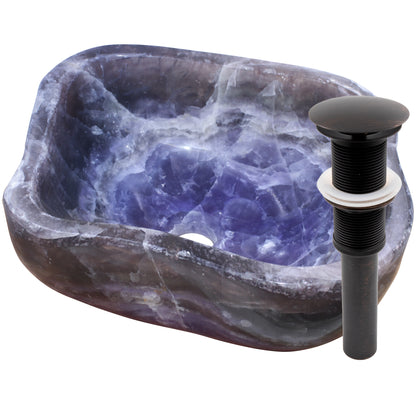 Natural Purple Onyx Irregular Stone Vessel Bath Sink NOSV-PO