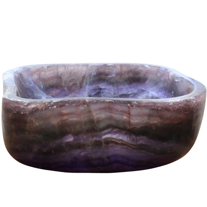 Natural Purple Onyx Irregular Stone Vessel Bath Sink NOSV-PO