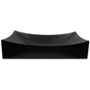 Matte Black Rectangular Porcelain Vessel Bathroom Sink, NP-01141MB