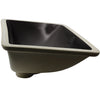 Rectangular Undermount Black Porcelain Sink with Overflow, NP-U193902FB