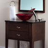 Artisan Hand-Painted Tempered Glass Vessel Bath Sink NOHP-G028
