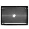 Rectangular Stainless Steel Vessel Bathroom Sink in Gunmetal Black NSRV-023GM