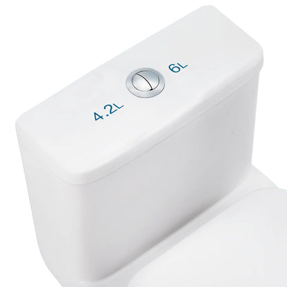 Dual Flush Elongated One Piece Toilet, Seat Included - NT-22137