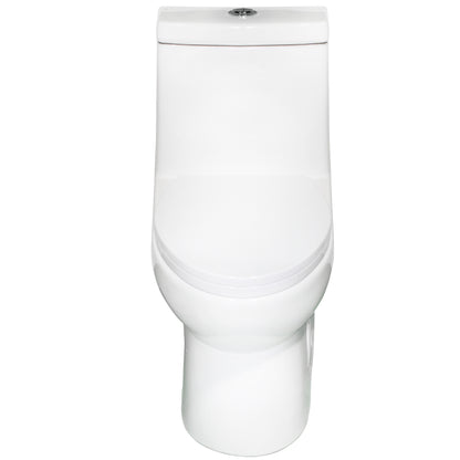 Dual Flush Elongated One Piece Toilet, Seat Included - NT-22137