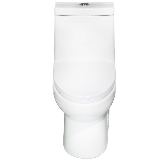 Dual Flush Elongated One Piece Toilet, Seat Included - NT-22137
