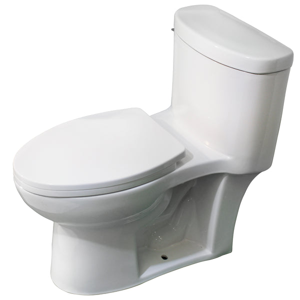 Single Flush Elongated One Piece Toilet, Seat Included - NT-222150