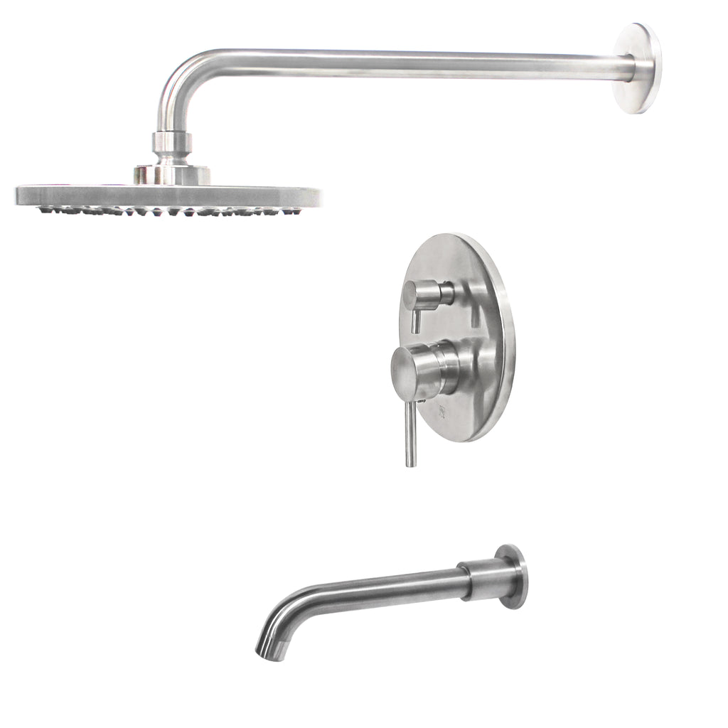 RADIANCE Shower and Bathtub Combo Set with Rough-in Valve - TBS-18015-TS Series