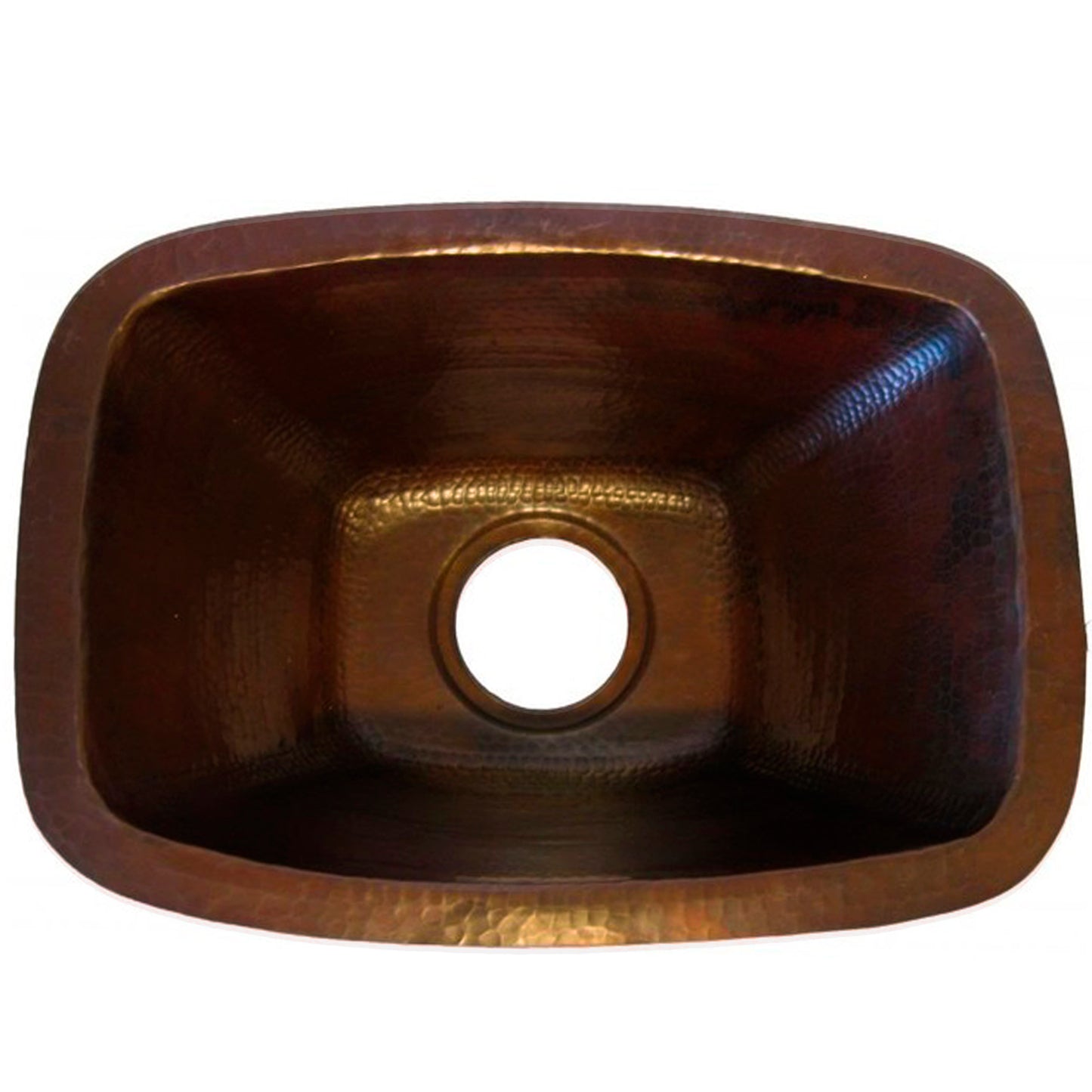 Rectangle Hammered Copper Bar Sink, TCB-002AN