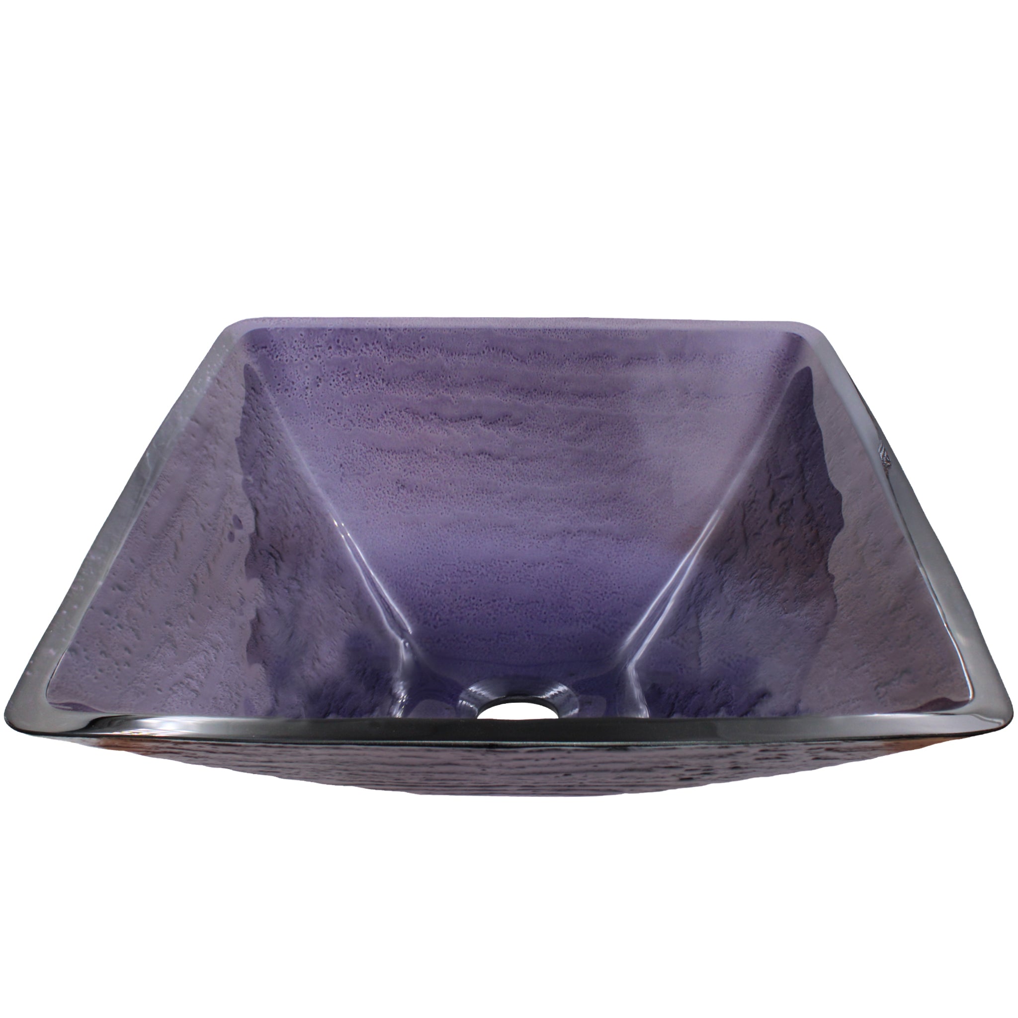 El Croquis177/178LACATON&VASSALラカトン＆ヴァッサ Purple Square Frosted Glass Vessel Bathroom Sink, TIS-286P | Novatto