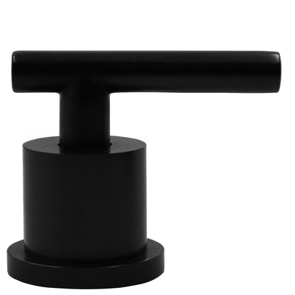Wall mount lever handle for dual faucet, Novatto W04-HNDL series, side view showing cold water control part.