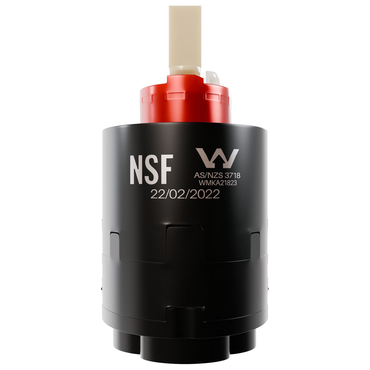 Novatto Shower Faucet Cartridge 18023-CAR, replacement part with visible internal components for bathroom plumbing repair