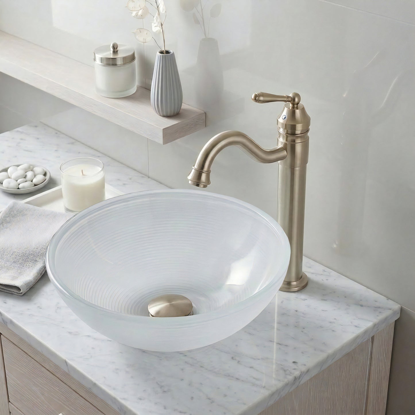 Century Traditional Single Hole Vessel Bathroom Faucet, BM-359 Series