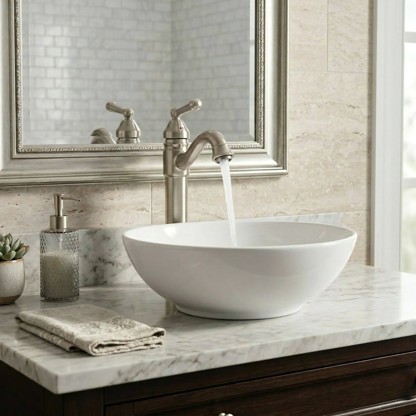 Century Traditional Single Hole Vessel Bathroom Faucet, BM-359 Series