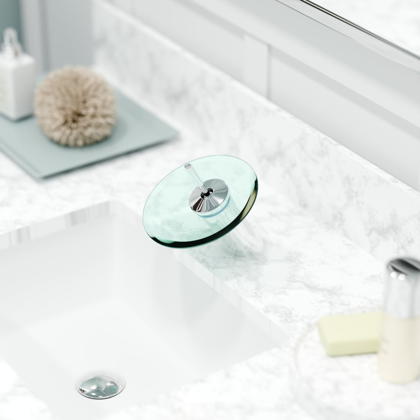 Modern Single Handle Waterfall Lavatory Faucet GF-002 Series