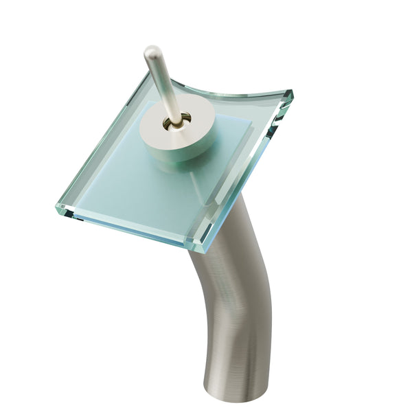 Squared Modern Waterfall Single Hole Vessel Bathroom Faucet, GF-011 Series