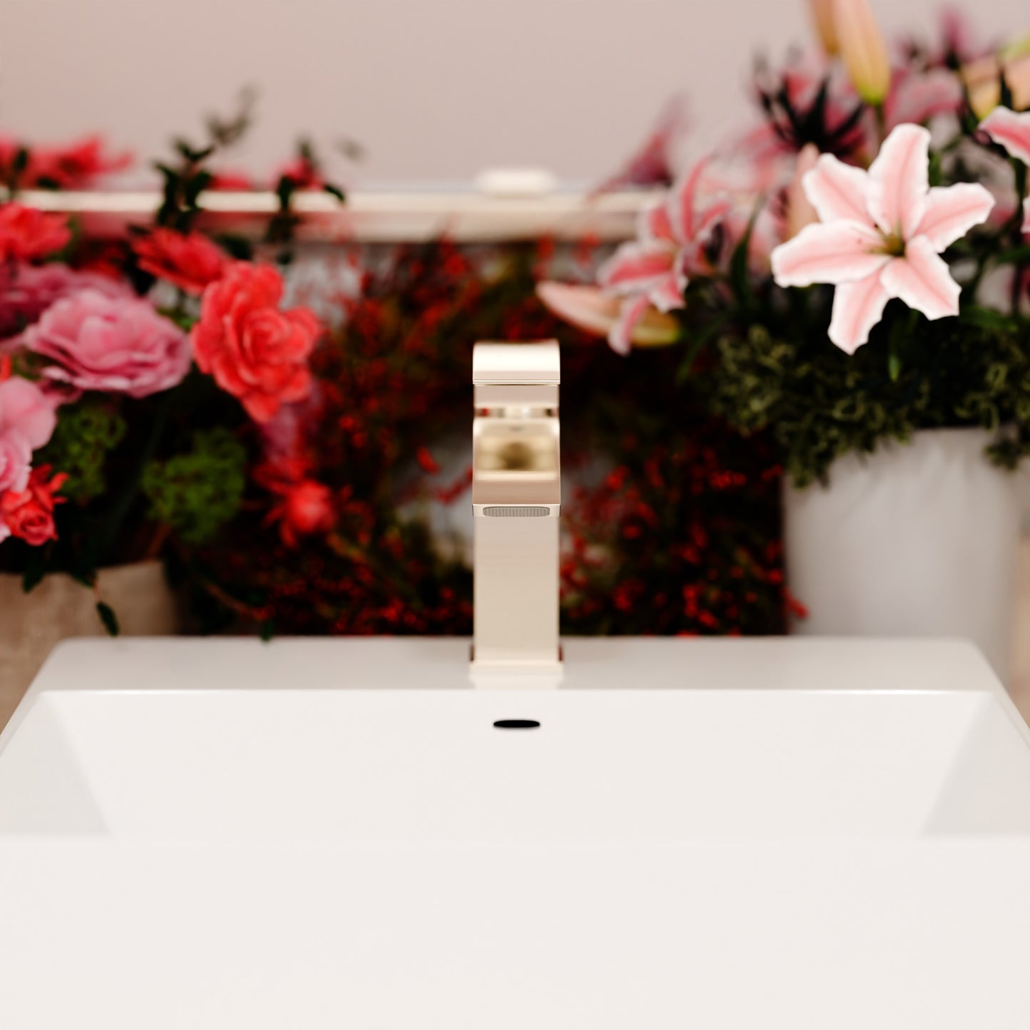 Modern Single Handle Waterfall Lavatory Faucet, GF-123S Series