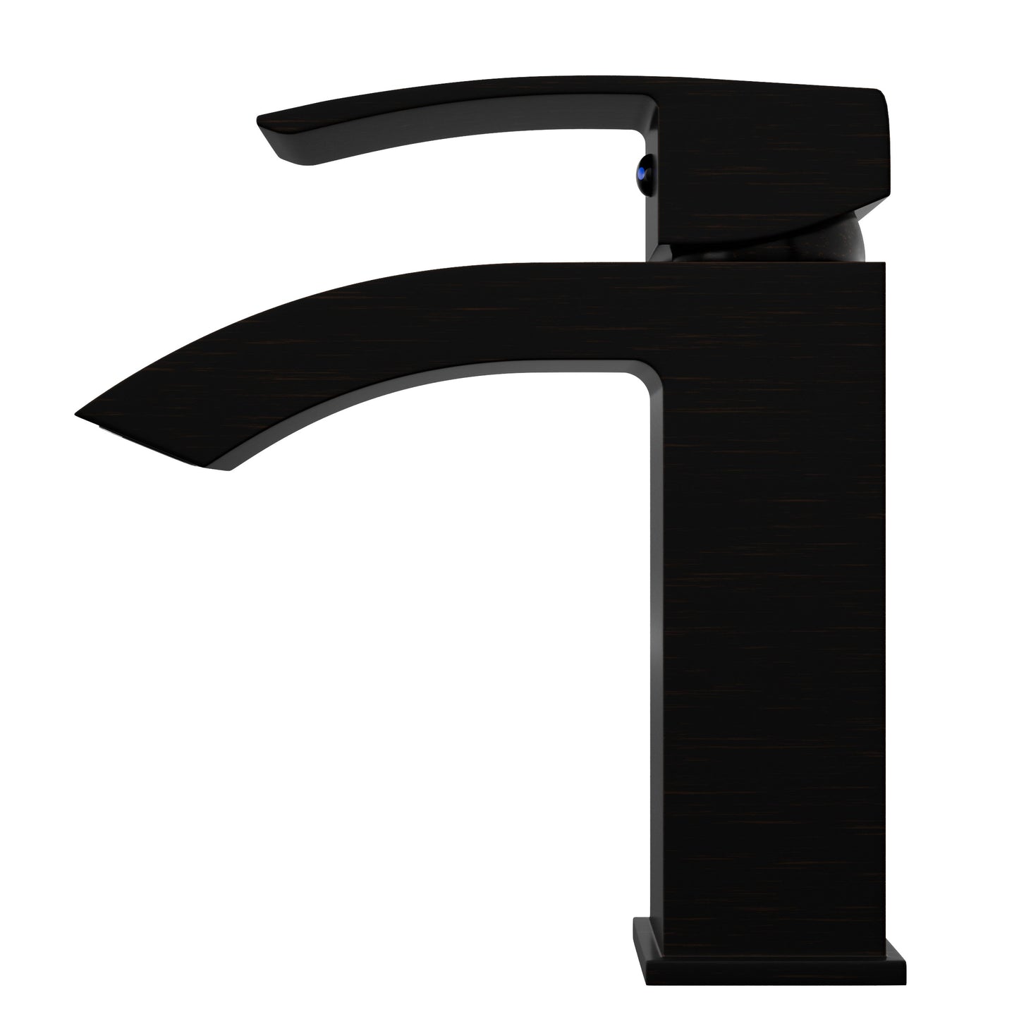 Modern single handle waterfall lavatory faucet from Novatto GF-123S series, featuring sleek design and polished finish.