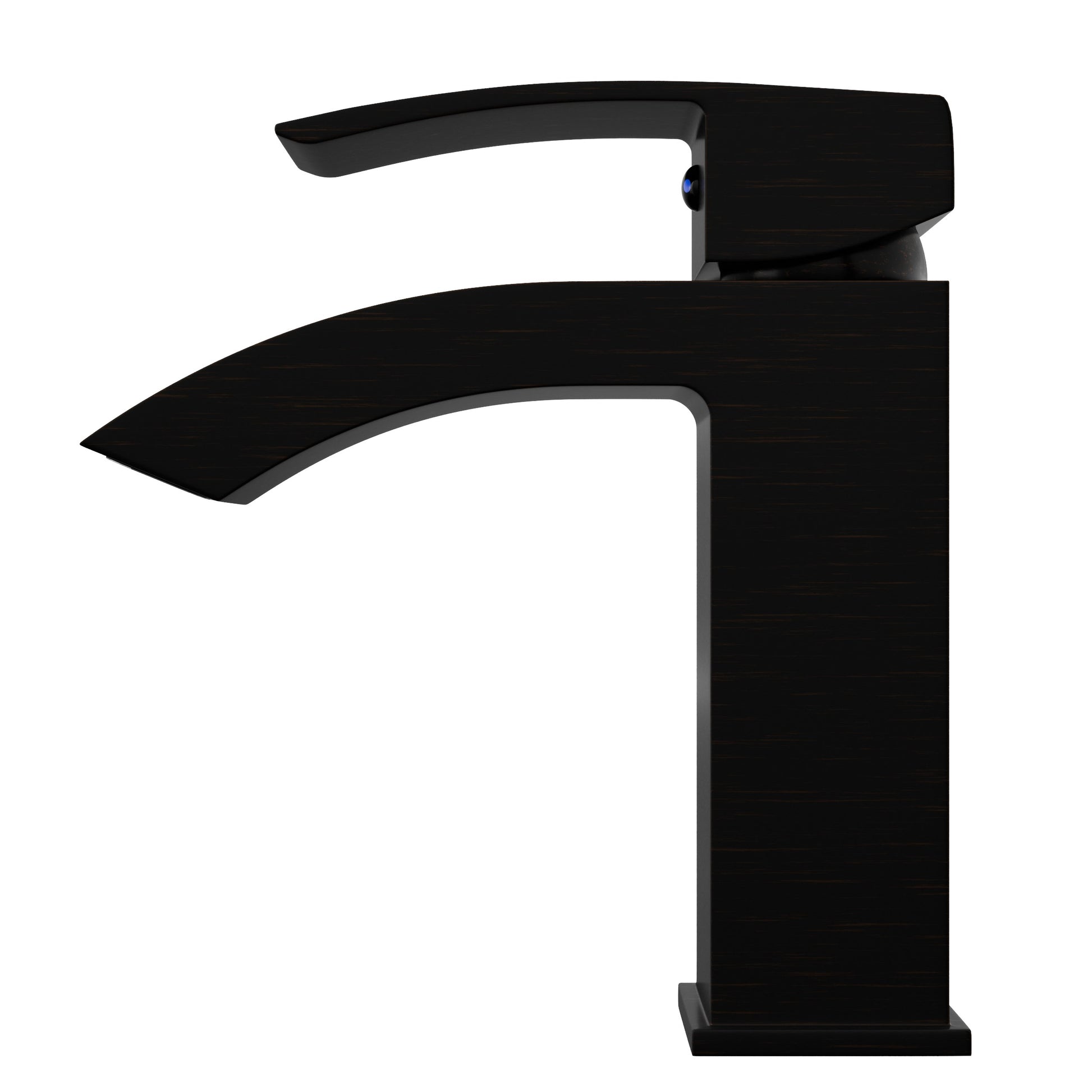 Modern single handle waterfall lavatory faucet from Novatto GF-123S series, featuring sleek design and polished finish.
