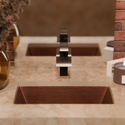 Modern Novatto Remi single handle waterfall bath faucet in oil-rubbed bronze with sleek design and smooth water flow.