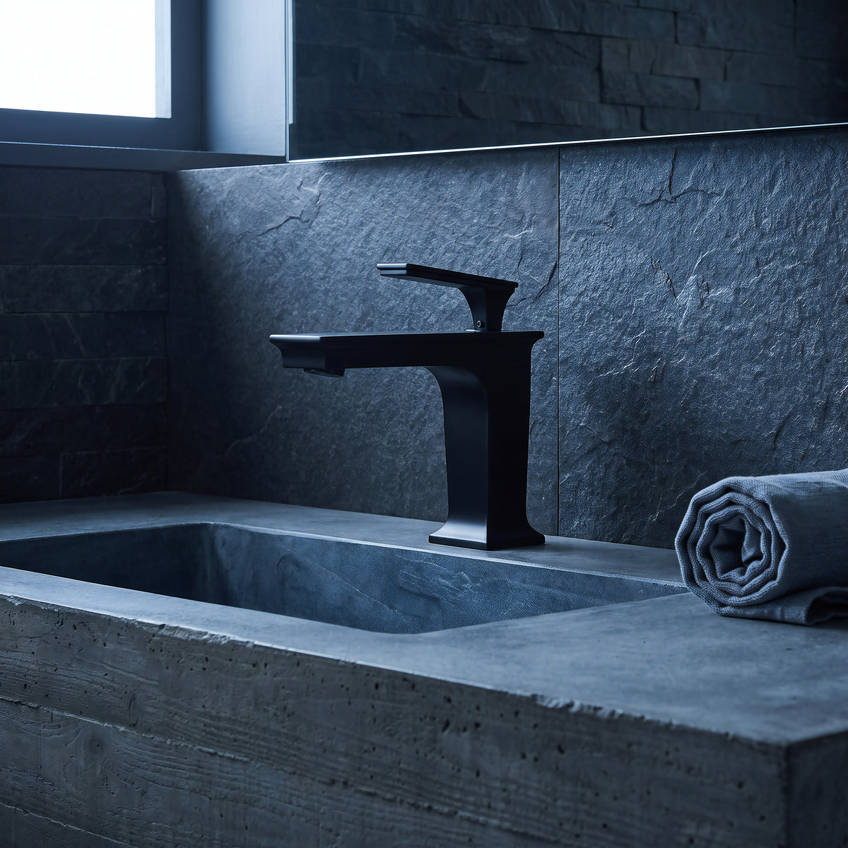 Novatto GF-368S Series traditional single handle bathroom lavatory faucet with chrome finish and sleek design.