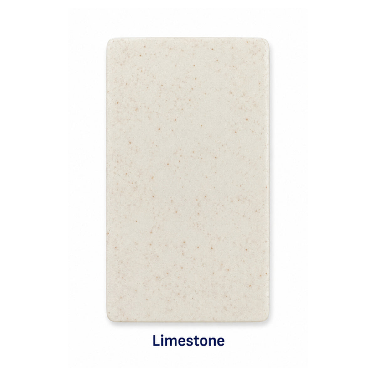 Novatto StoneCore 30-inch single bowl kitchen sink in limestone with a smooth, natural stone finish.