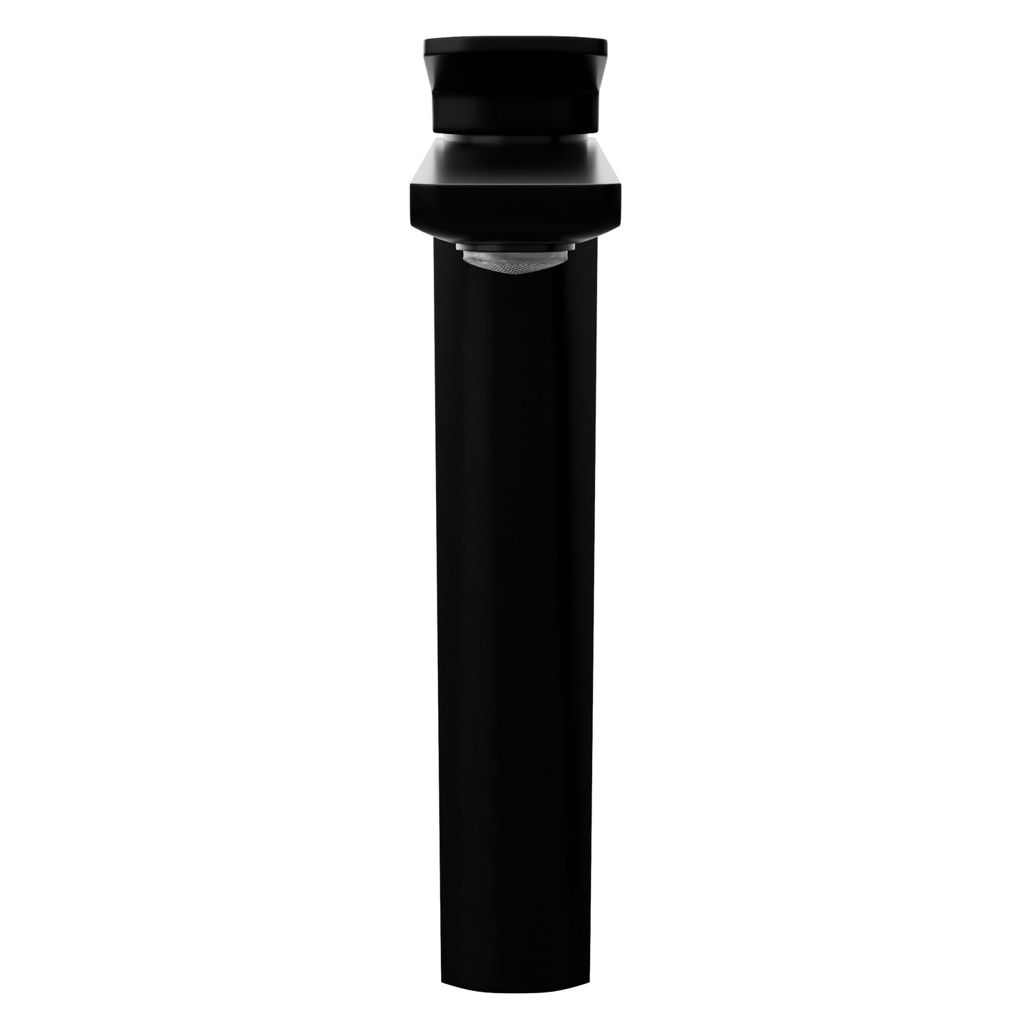 Modern single-hole vessel bathroom faucet from Novatto NBF-005 series, front view showing sleek chrome finish and contemporary design.