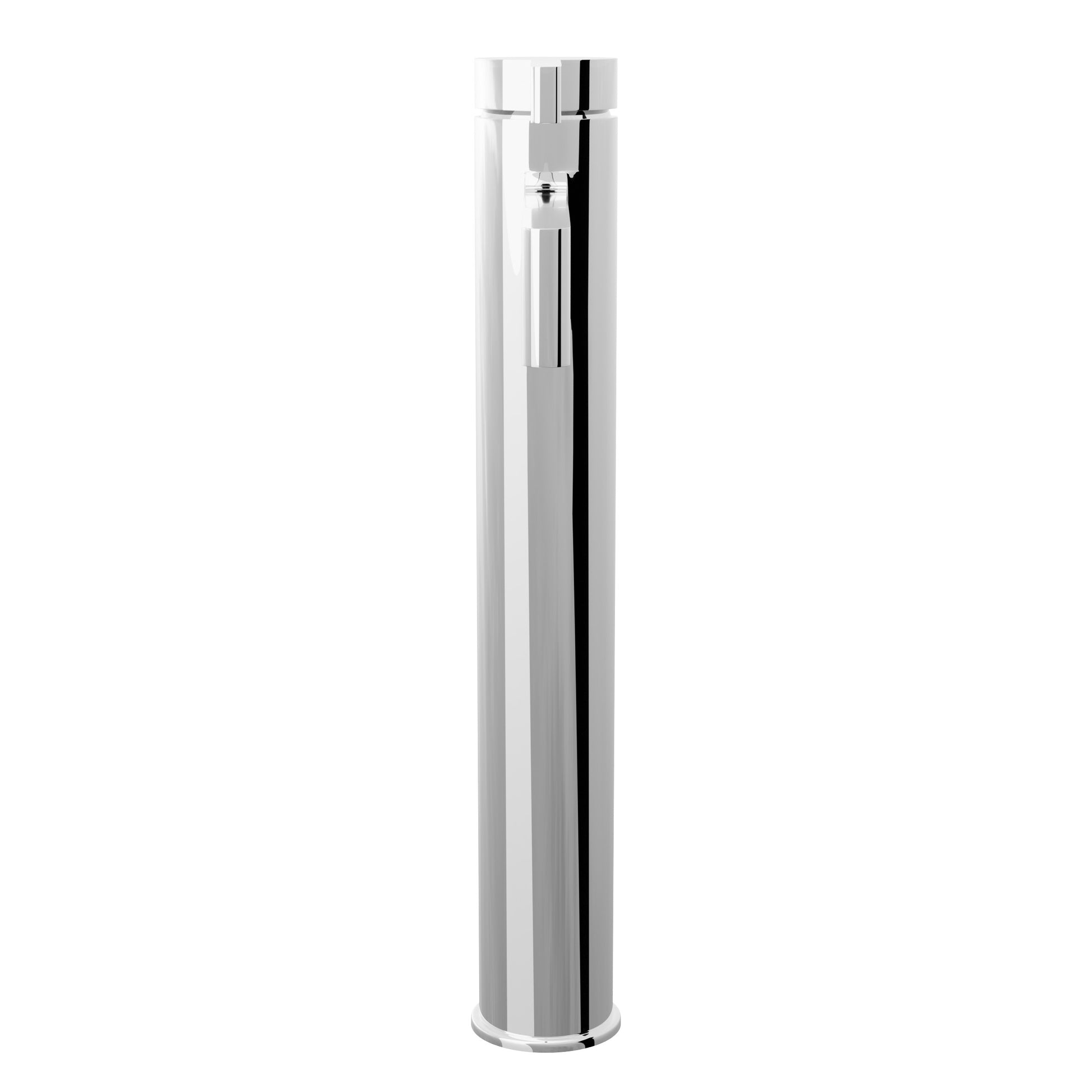 Novatto Phia modern single-hole vessel bathroom faucet from the NBF-016 series, front view showing sleek chrome finish.