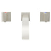 Dekker Two Handle Wall Mount Bathroom Faucet Series, NBF-W02