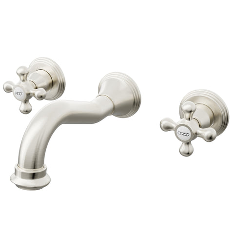 Ria Two Handle Wall Mount Bathroom Faucet Series, NBF-W03