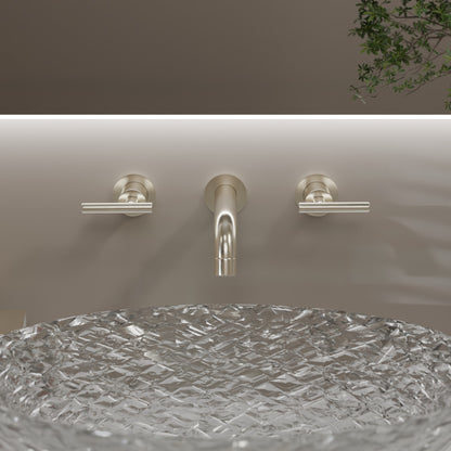 Kennedy Two Handle Wall Mount Bathroom Faucet Series, NBF-W04