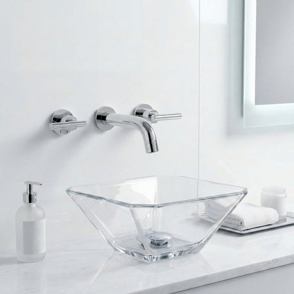 Kennedy Two Handle Wall Mount Bathroom Faucet Series, NBF-W04