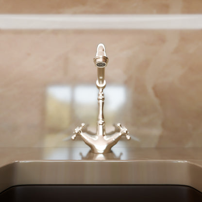 The Kay Duhbul Double Handle Traditional Swivel Bar Faucet Series, NBPF-146