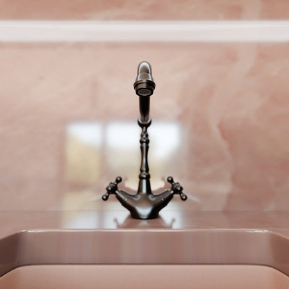 The Kay Duhbul Double Handle Traditional Swivel Bar Faucet Series, NBPF-146