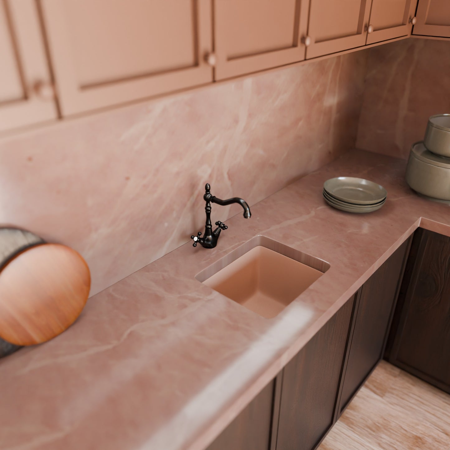 The Kay Duhbul Double Handle Traditional Swivel Bar Faucet Series, NBPF-146