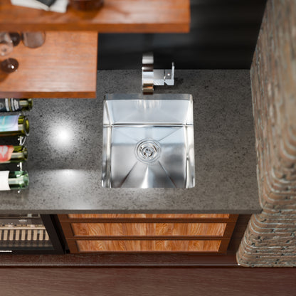 Stainless Steel Bar and Prep Sink, 16 x 18-inches, NBSS-R1016188