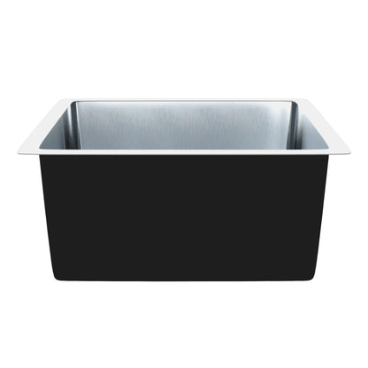 Stainless Steel Square Bar and Prep Sink, 18 x 18-inches, NBSS-R1018188
