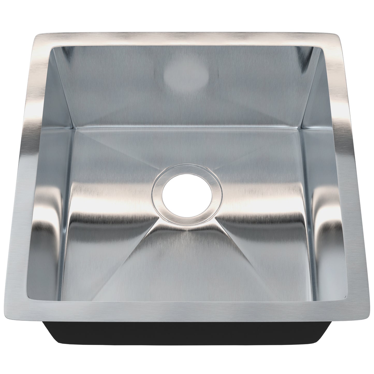 Stainless Steel Square Bar and Prep Sink, 18 x 18-inches, NBSS-R1018188